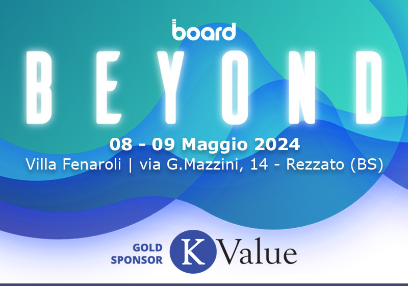 Board Beyond Italia 2024: KValue Gold Sponsor